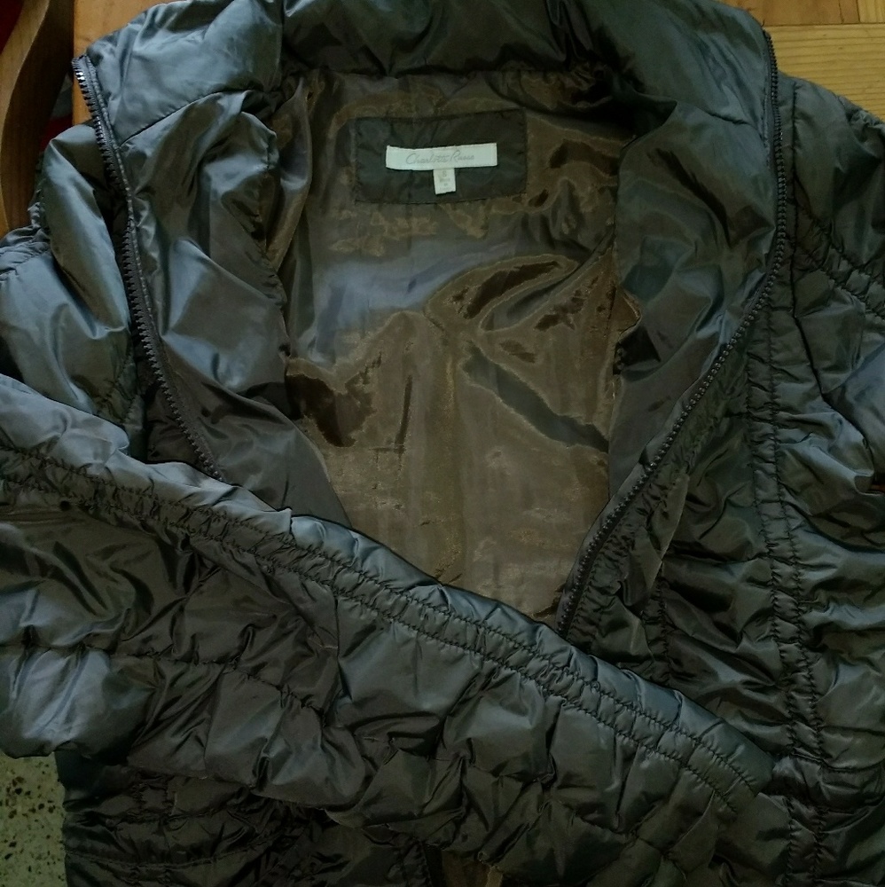 Charlotte Russe light puffer jacket / coat